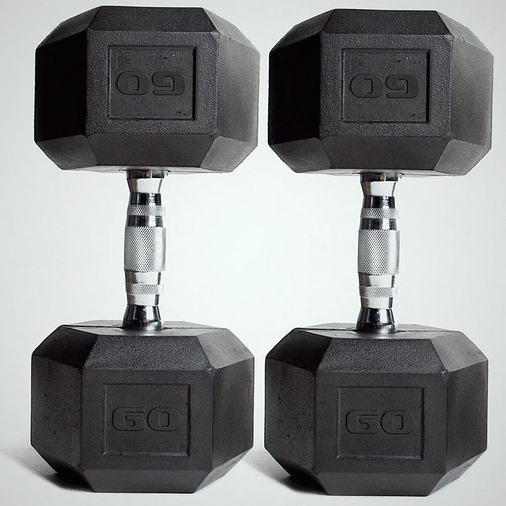 CAP Barbell Rubber-Coated Hex Dumbbells, Set of 2