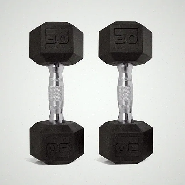 CAP Barbell SDRS-060 30 lbs Dumbbell Set - Black (Set of 2)