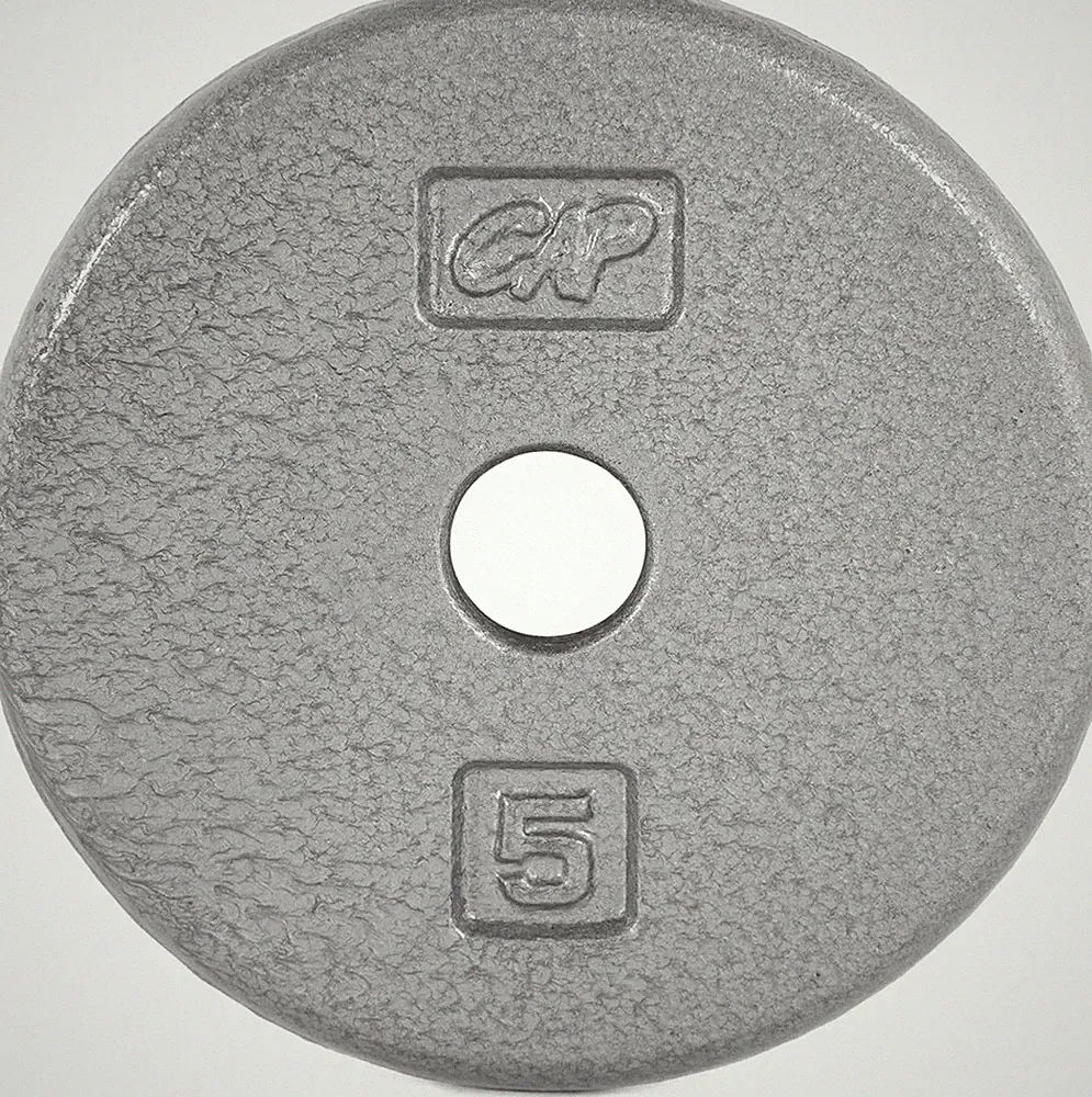 CAP Barbell Standard 1-Inch Cast Iron Weight Plates - Singles & Sets | 1.25-50 l