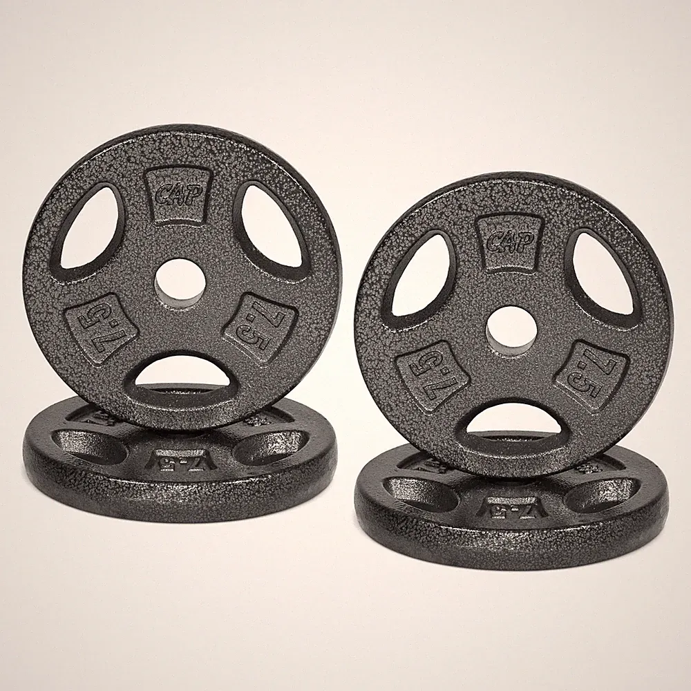 CAP Barbell Standard 7.5lb BLACK Plate Pack B (x4)