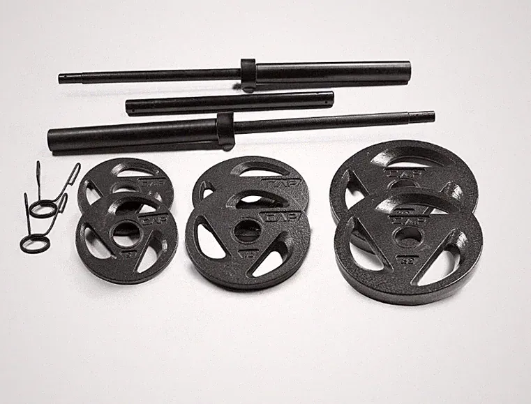 CAP Barbell Weight Set 110 LBS, for lifting Home Gym