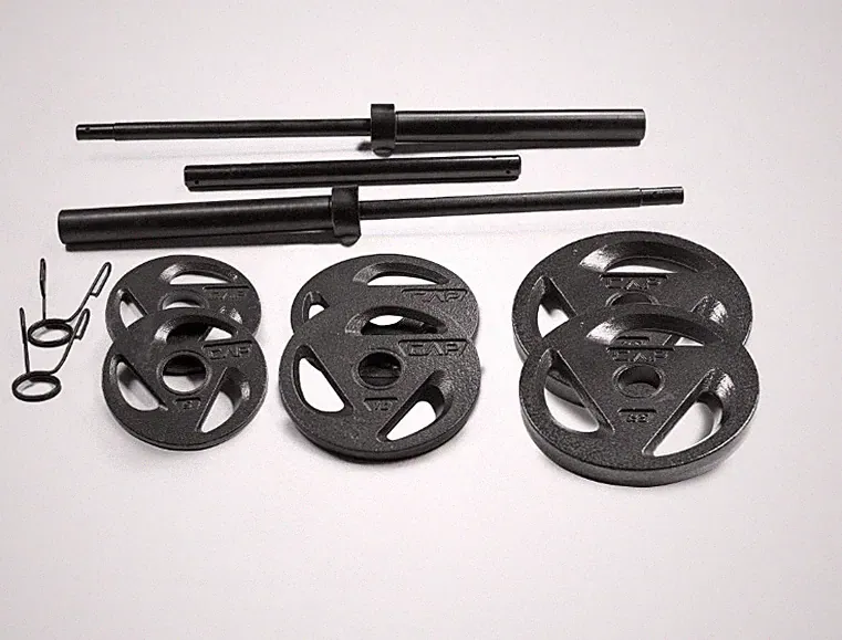 CAP Barbell Weight Set 110 LBS, for lifting Home Gym