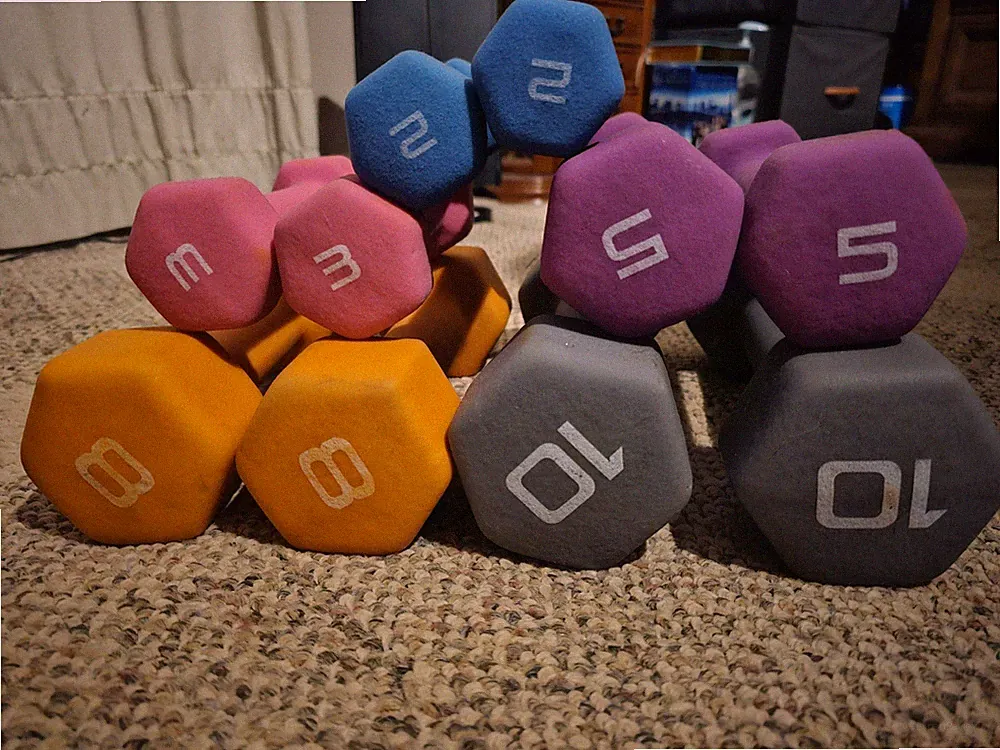 CAP Neoprene Hex Dumbbells 56 lb Collection (2/3/5/8/10)
