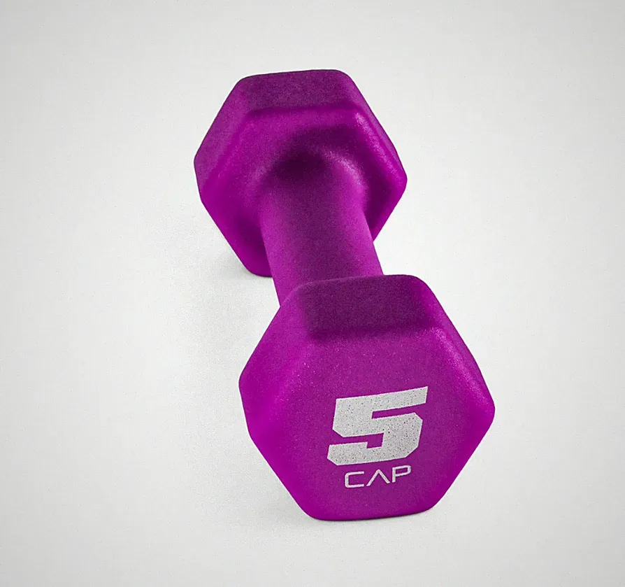 CAP Neoprene Magenta 5lb Dumbbell