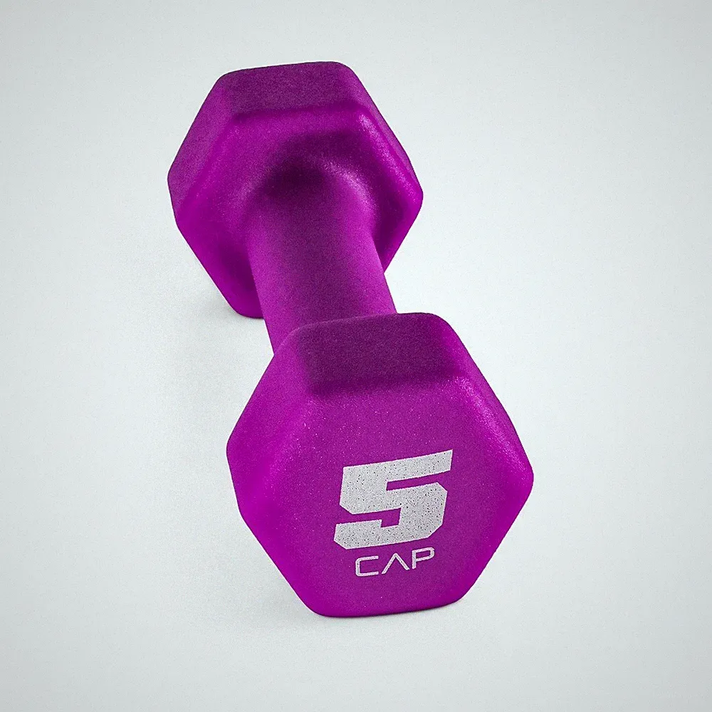 CAP Neoprene Magenta 5lb Dumbbell