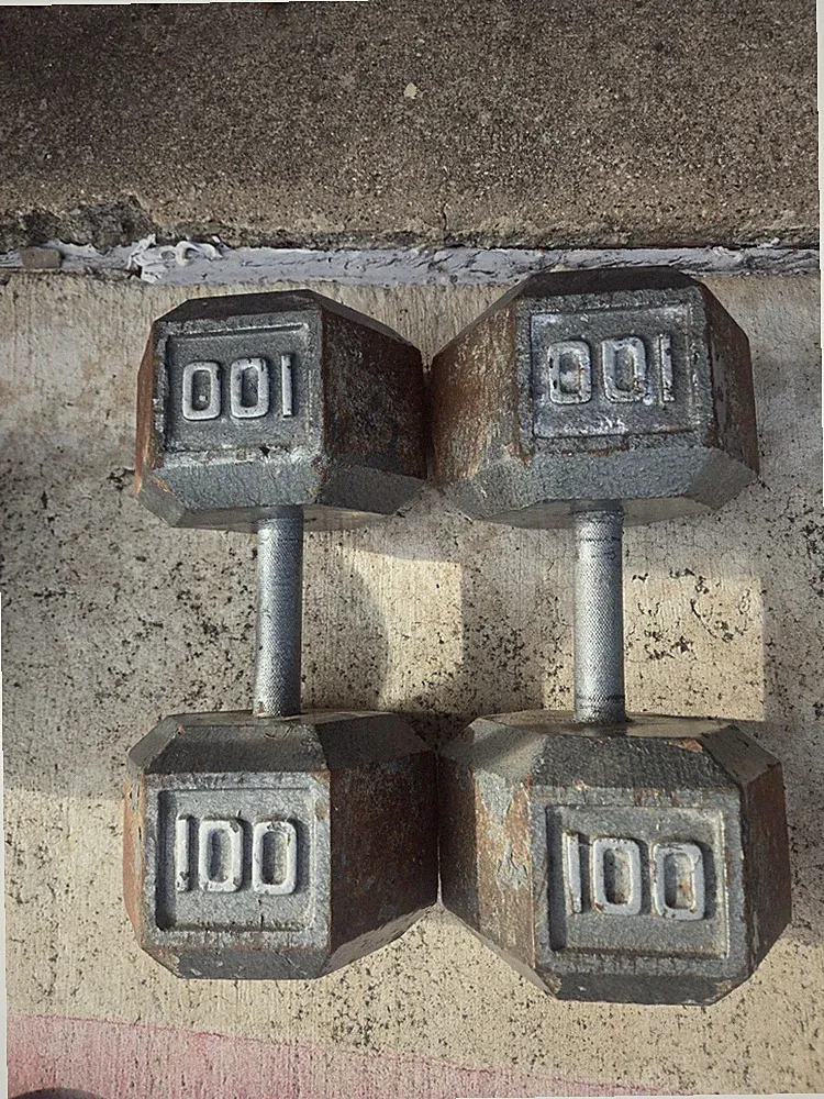 CAP Pro HEX dumbbells gray 100 lbs. sold separately or as a set