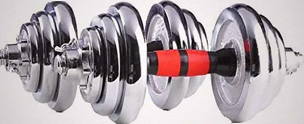 Cast Iron Adjustable Dumbbell Barbell Set (110LB/66LB/44LB), Weight with Connect