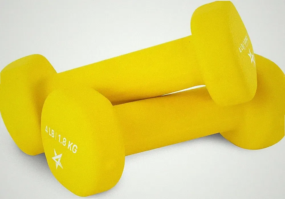 Cast Iron Dumbbells to Tone & Sculpt Arms Shoulders & Back (1 pair)