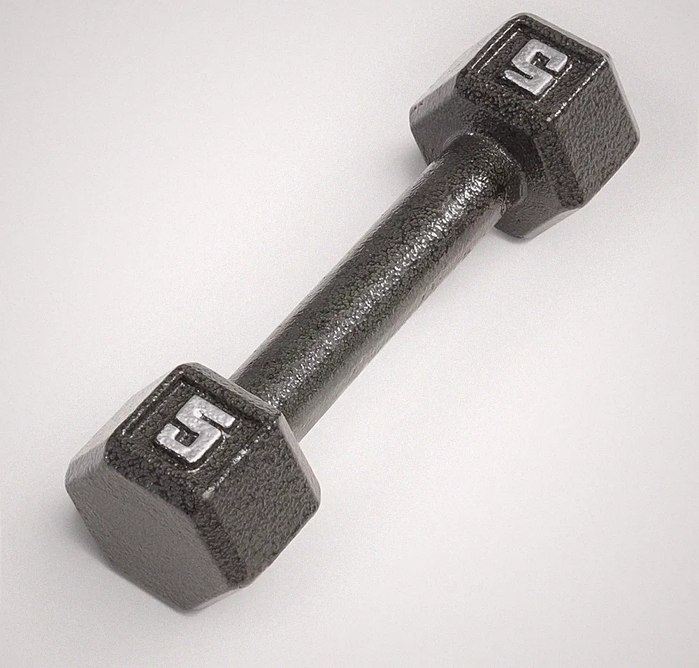 Cast Iron Hex Dumbbells Collection - Available size from 3-lb to 100-lb