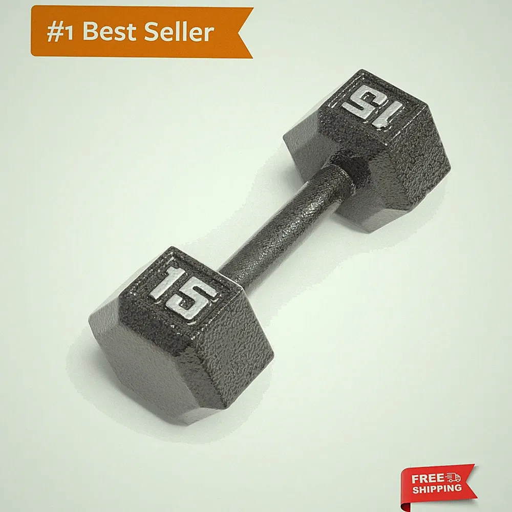Cast Iron Hex Dumbbells Collection - Available size from 3-lb to 100-lb, SOLD...