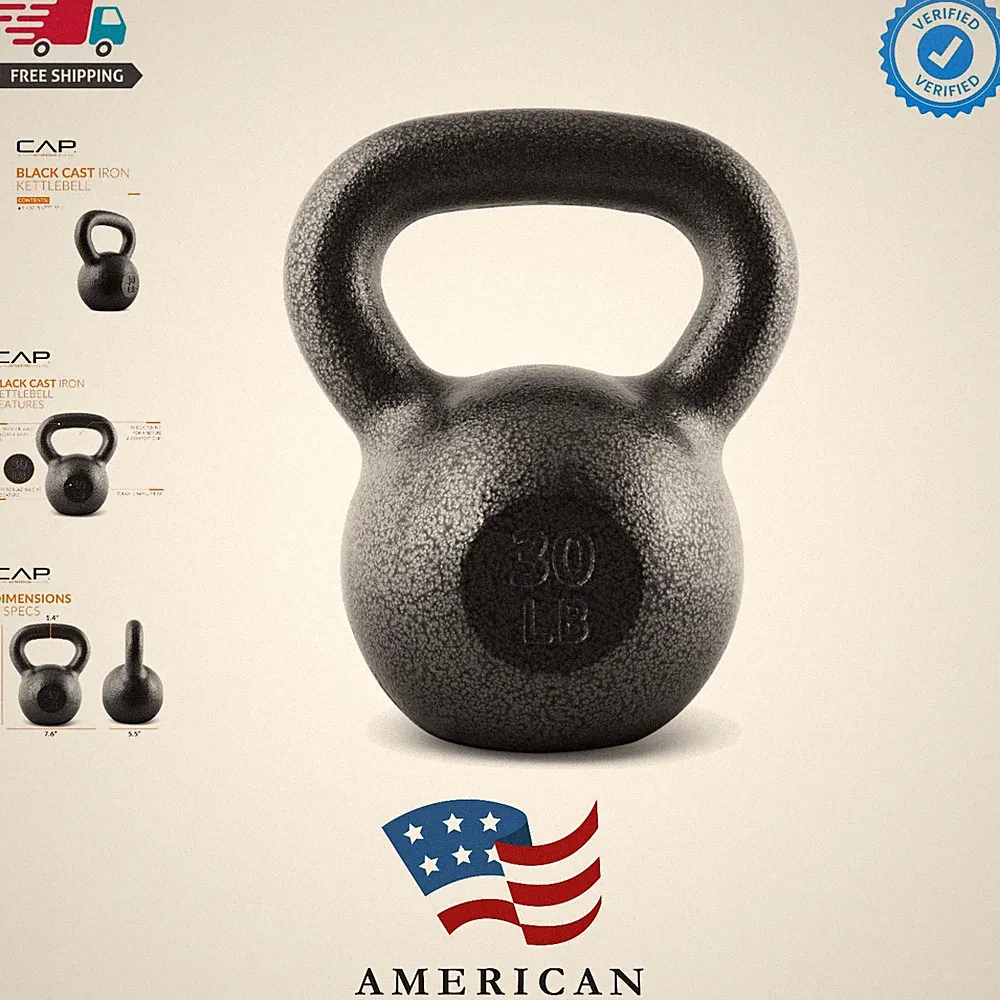 Cast Iron Kettlebell - Singles and Sets, Multiple Weight Choices
