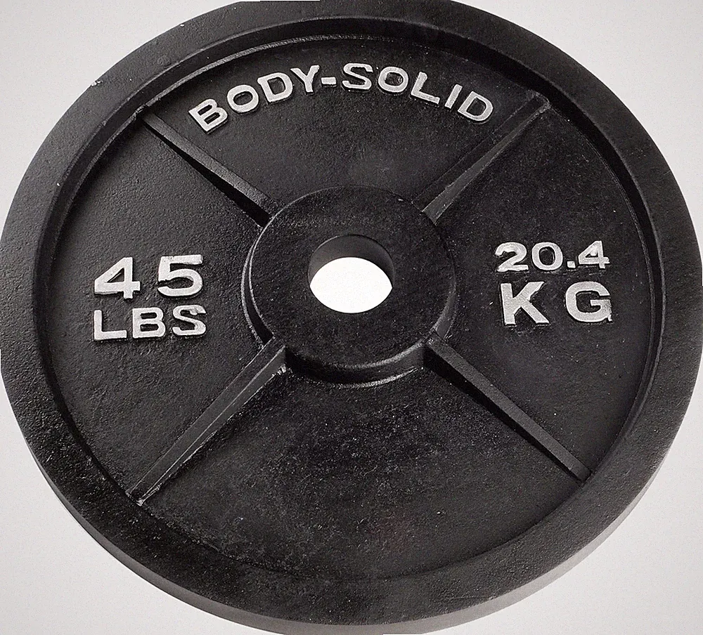 Cast Iron Olympic Single Weight Plate - Weights, Dumbbell Plates, 2 Inch