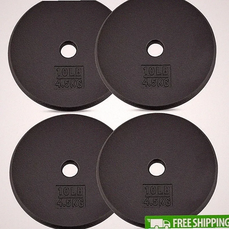 Cast Iron Weight Plates 5 7.5 10 15 20 25 LB Compatible W/ Barbells Dumbbells US