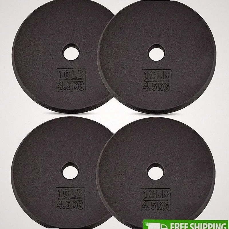 Cast Iron Weight Plates 5 7.5 10 15 20 25 LB Compatible W/ Barbells Dumbbells US