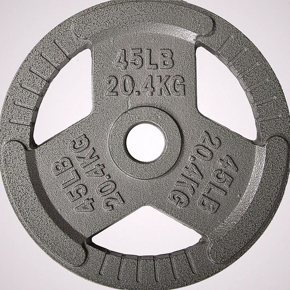 Cast Iron Weight Plates Bundle, 85 lbs Plates + Bar