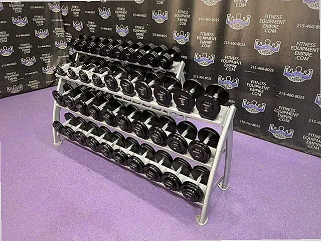 Cemco URETHANE USA Made 5-100 lb Dumbbell Set w / Extras