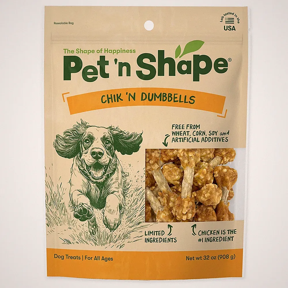 Chik 'N Rice Dumbbells All Natural Dog Treats, Chicken, 32 oz