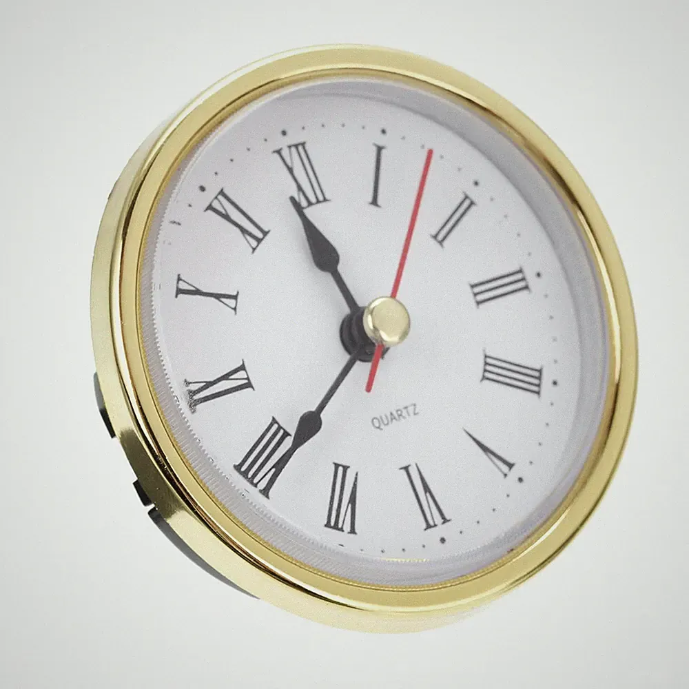 Classic Clock Craft Quartz Movement 2-1/2 (65mm) Round Clocks Head Insert