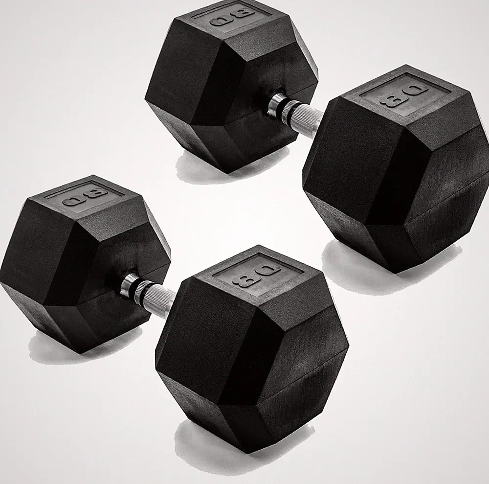 Coated Dumbbell Barbell Weight Set Pairs Multiple Options Strength Train