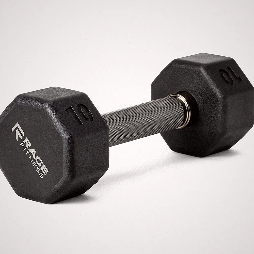 Coated Dumbbell - No Roll Design Easy-Grip Steel Knurled Handle, Weights Dumb...