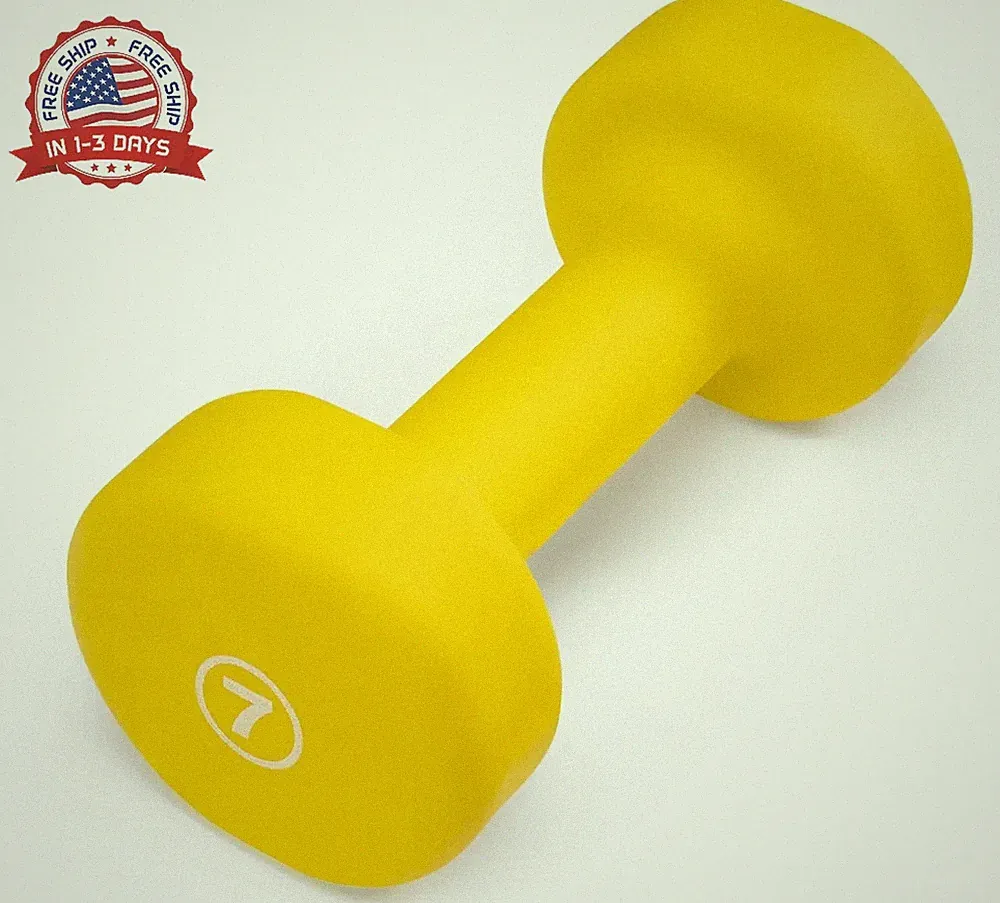 Colored Neoprene Dumbbell (Sold in Singles or Set) Hand Weights, Exercise
