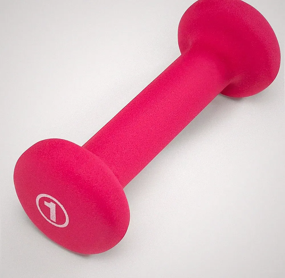 Colored Neoprene Dumbbell (Sold in Singles or Set) Hand Weights, Exercise Free