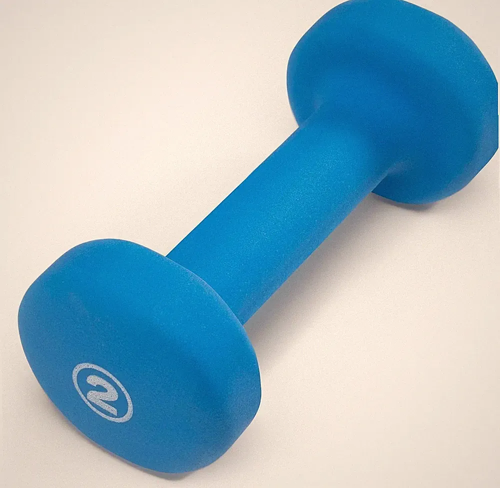 Colored Neoprene Dumbbell (Sold in Singles or Set) Hand Weights, Exercise Free