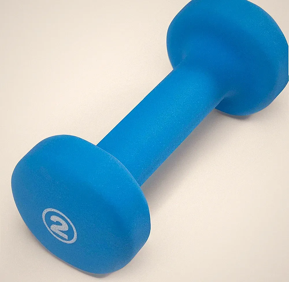 Colored Neoprene Dumbbells, One Single, Hand Weights for Home Gym, Non-Slip.