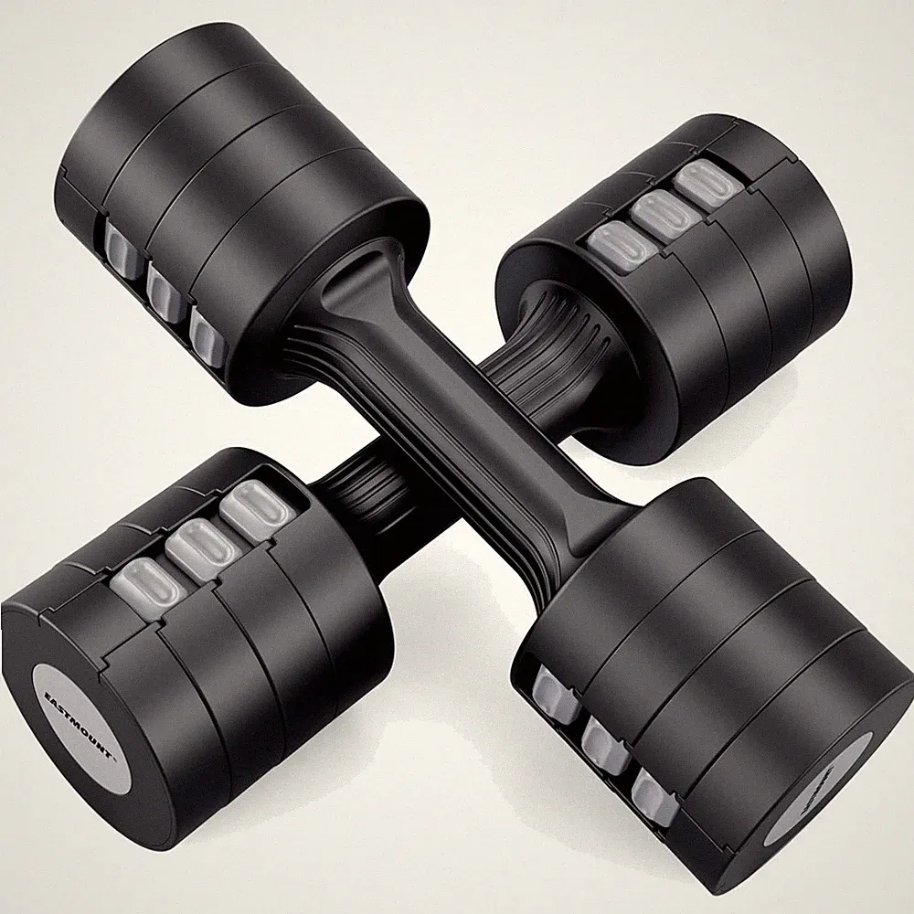 Compact & Non-Slip Adjustable Dumbbells 10 lb Pair - Perfect for Home Workouts