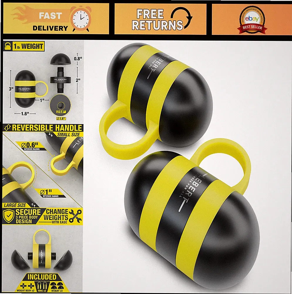 Compact Steel Hand Weights with Silicone Grip - Ideal for Cardio, Yoga, Strength