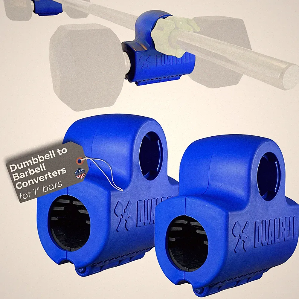 Convert Dumbbells to barbell- Dualbell Pair (BL) Factory 2nds, home gym clips