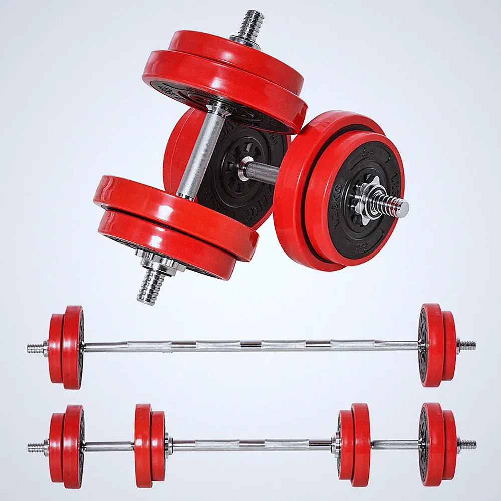 Convertible 44lb Dumbbell Set Adjustable for Home Gym Use Men Women