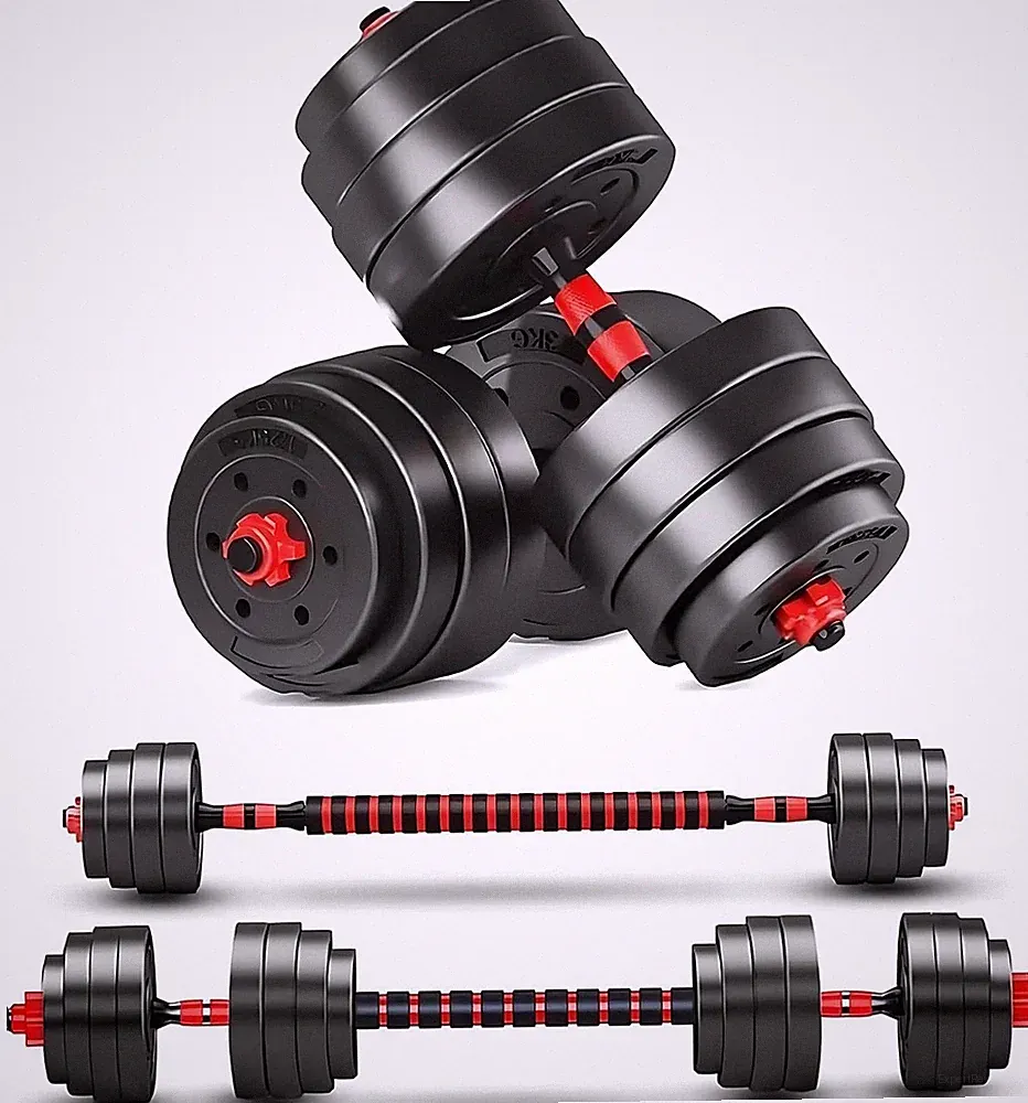 Convertible Dumbbells Set Pair to Barbell Home Gym