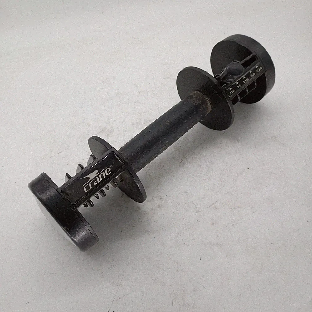 Crane Adjustable Dumbbell Handle Replacement Only Black 12.5 lb Selector Dial c2