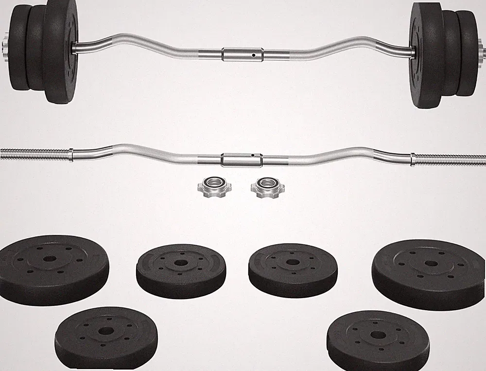 Curl Bar with Weights Adjustable Dumbbell Barbell Set with Weights Strength