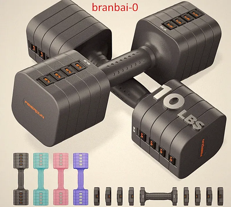 DB3 5-in-1 Adjustable Dumbbell Set of 2, 12LBS/20LBS Hand Weights,Women, Men