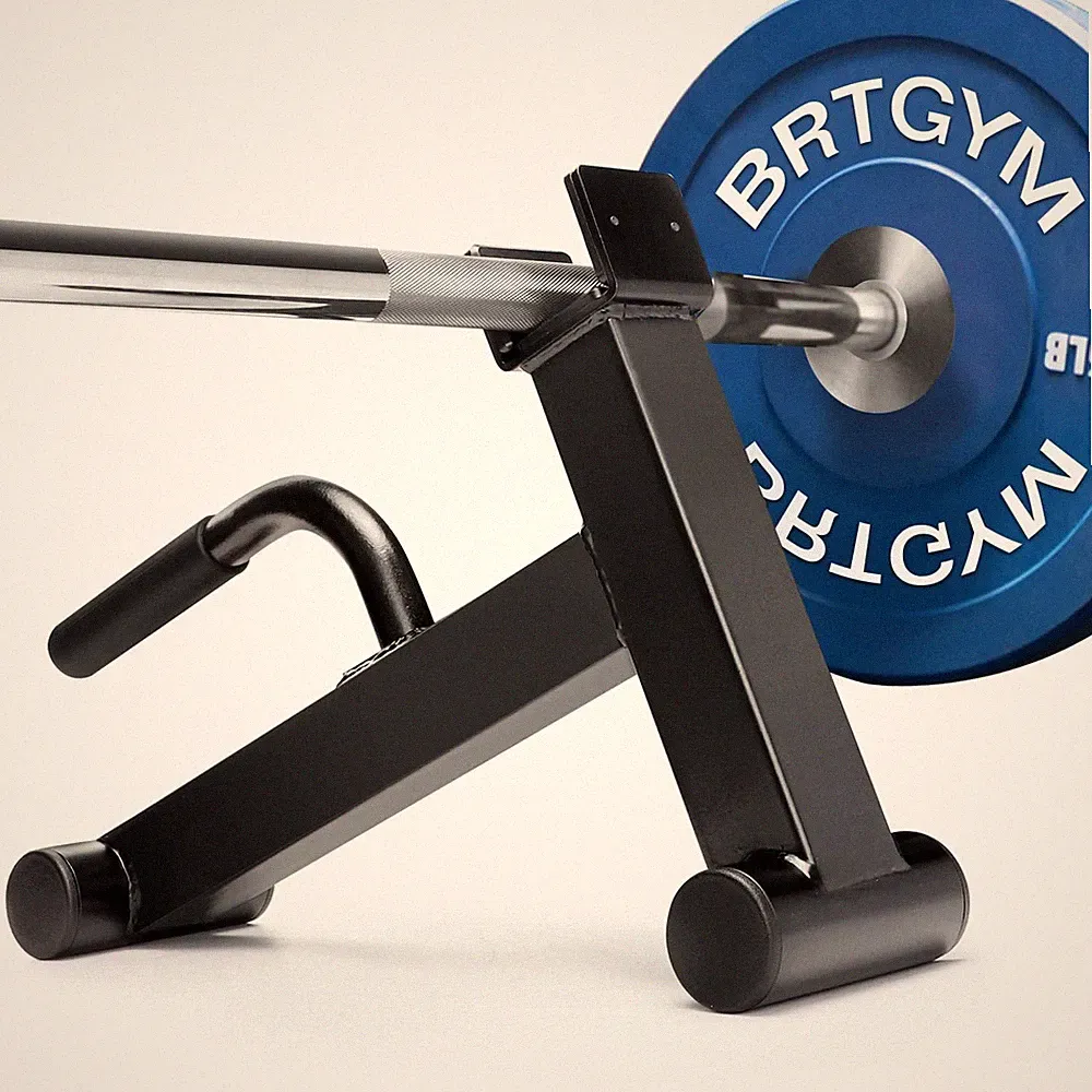 Deadlift Jack Barbell Stand,Carbon Steel Made,Easily Load and Unload 600lb Barbe