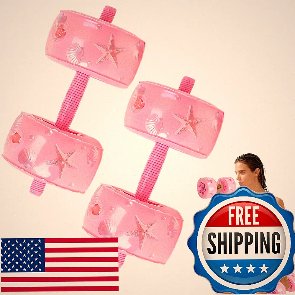 DEIRIS Travel Weights Water Filled Dumbbell Set of 2,6LB Hand Weights for Women