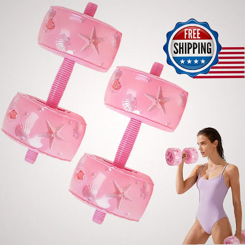Deiris Travel Weights Water Filled Dumbbell Set of 2 6LB Hand Weights for Women