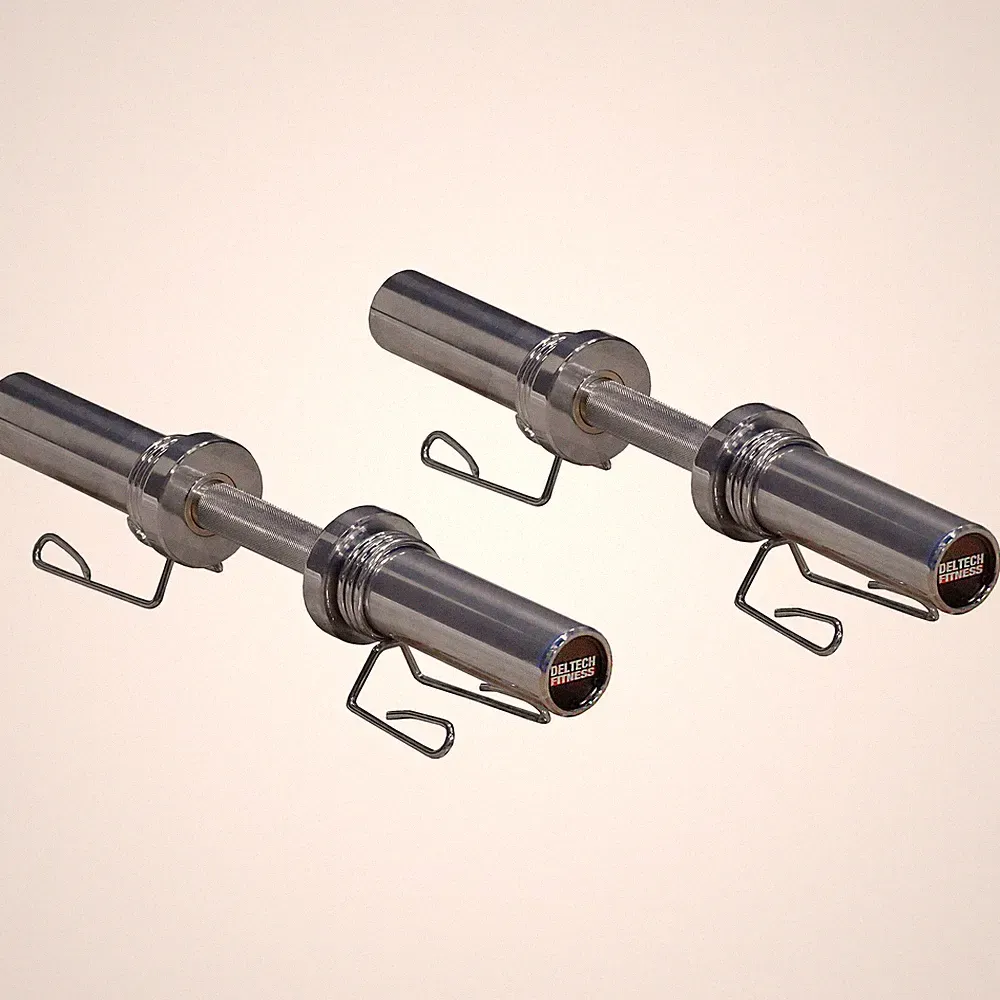 Deltech Fitness Pair Olympic Dumbbell Bars (OB-15)