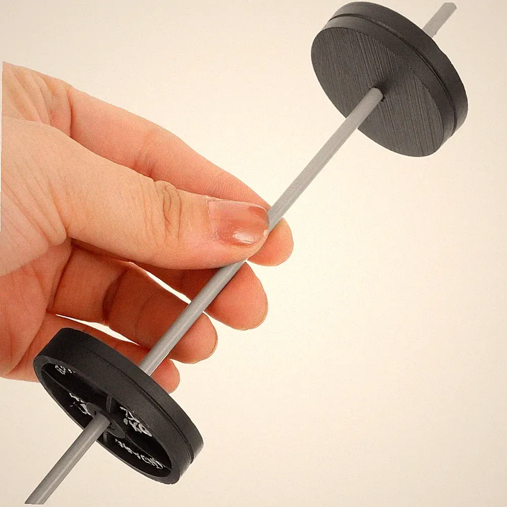 Dollhouse Barbell Miniature Dumbbell Dollhouse Gym Mini Fitness Equipment Mod...