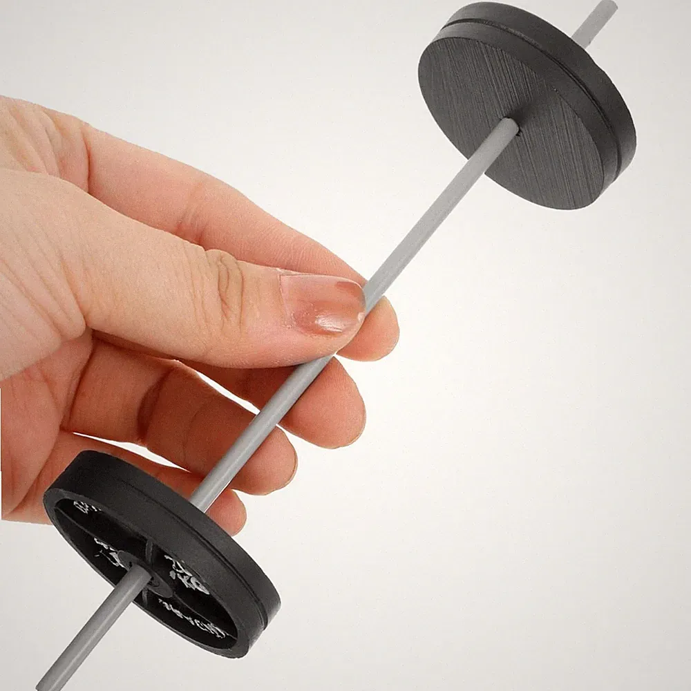 Dollhouse Barbell Miniature Dumbbell Dollhouse Gym Mini Fitness Equipment Model