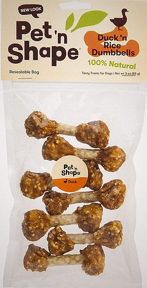 Duck 'N Rice Dumbbells Dog Treats - 3 Ounce