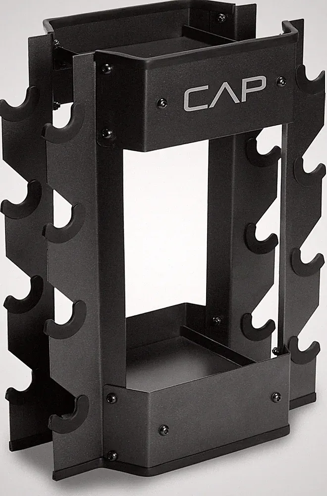 Dumbbell and Kettlebell Storage Rack - Compact Weight Storage for Home Gym