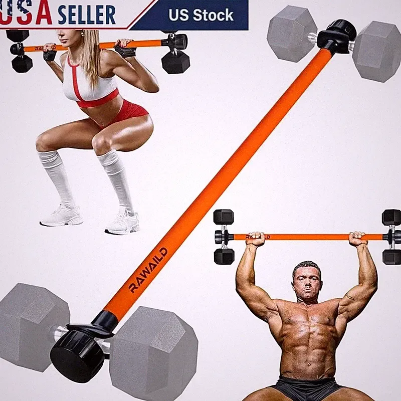 Dumbbell Barbell Converter Adjustable Weight Home Gym Equipment Fitness Tool New