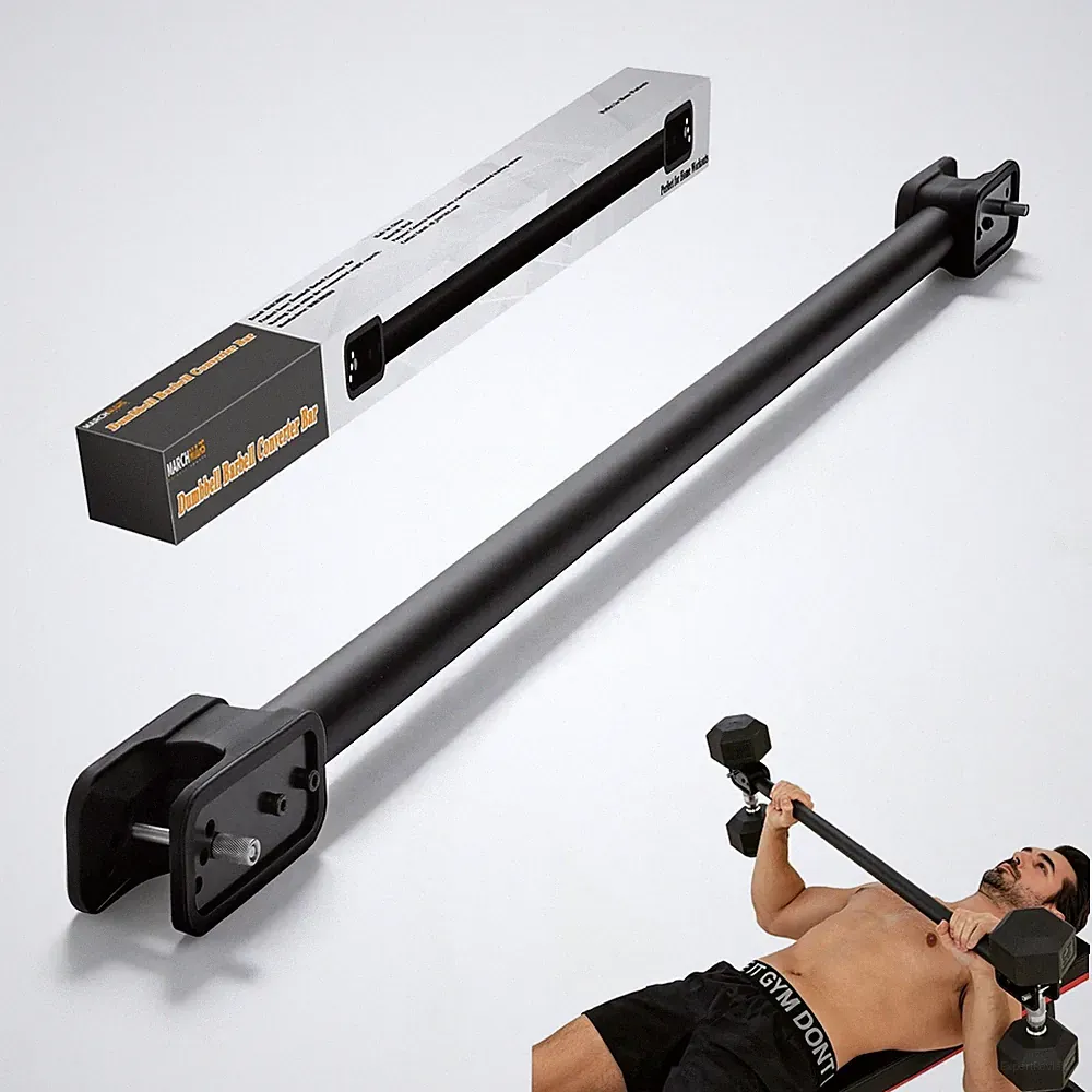 Dumbbell Barbell Converter Bar, Adjustable Dumbbell Bar for Home Gym