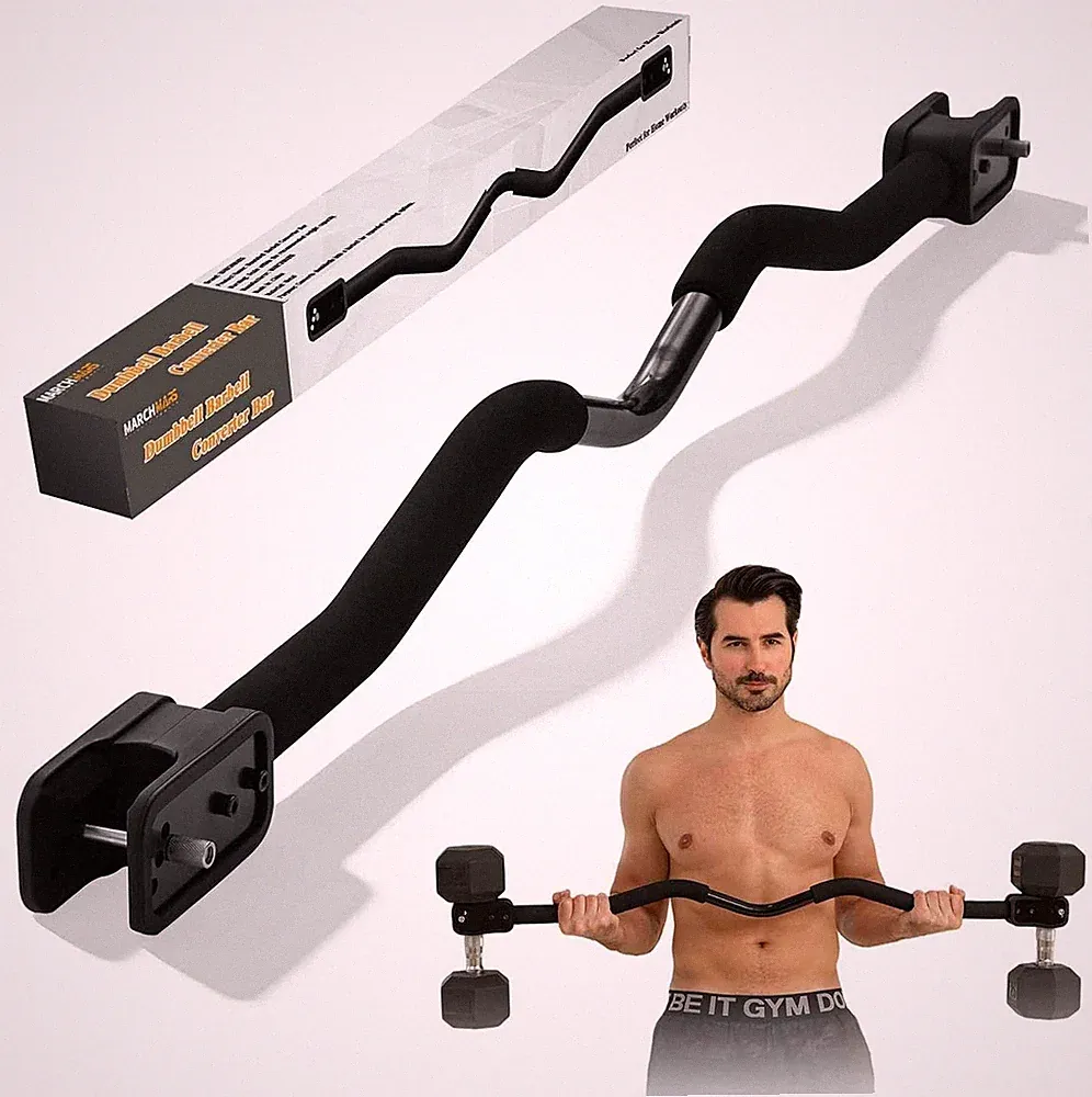 Dumbbell Barbell Converter Bar Adjustable Dumbbell Bar to Barbell Converter