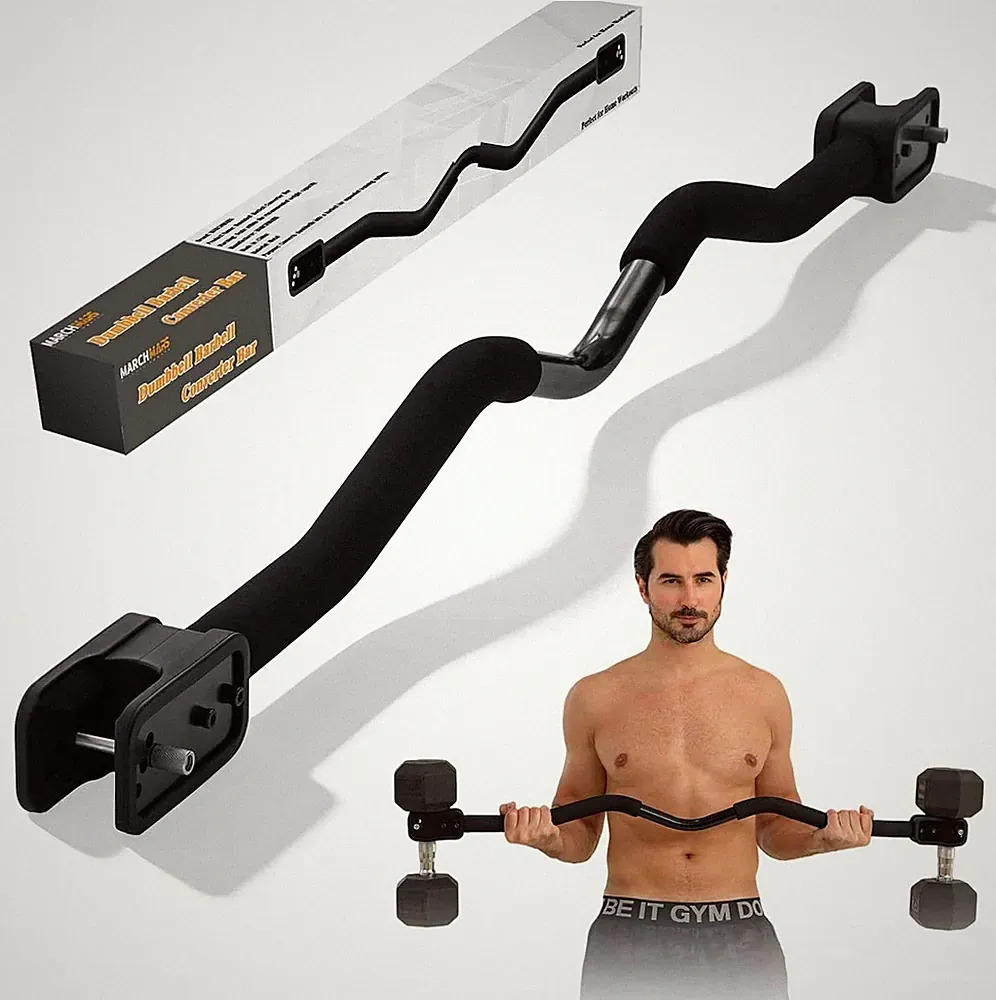 Dumbbell Barbell Converter Bar Adjustable Dumbbell Bar to Barbell Converter