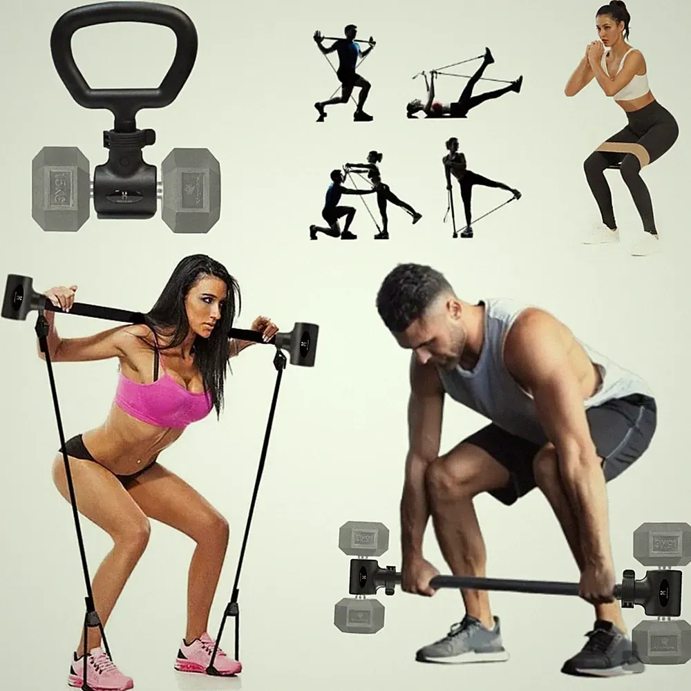 Dumbbell Barbell Converter Bar Set.Dumbbell Kettlebell Converter. Dumbbell Co...