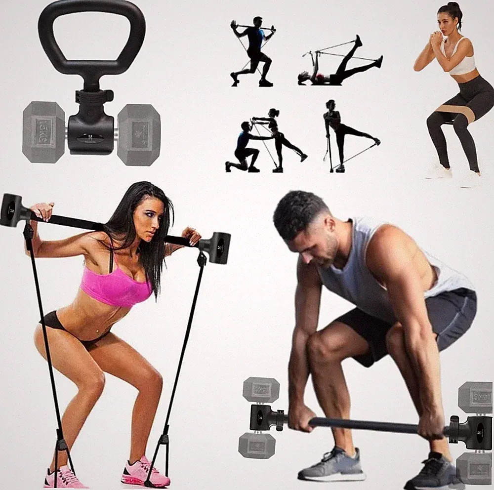 Dumbbell Barbell Converter Bar Set.Dumbbell Kettlebell Converter. Dumbbell